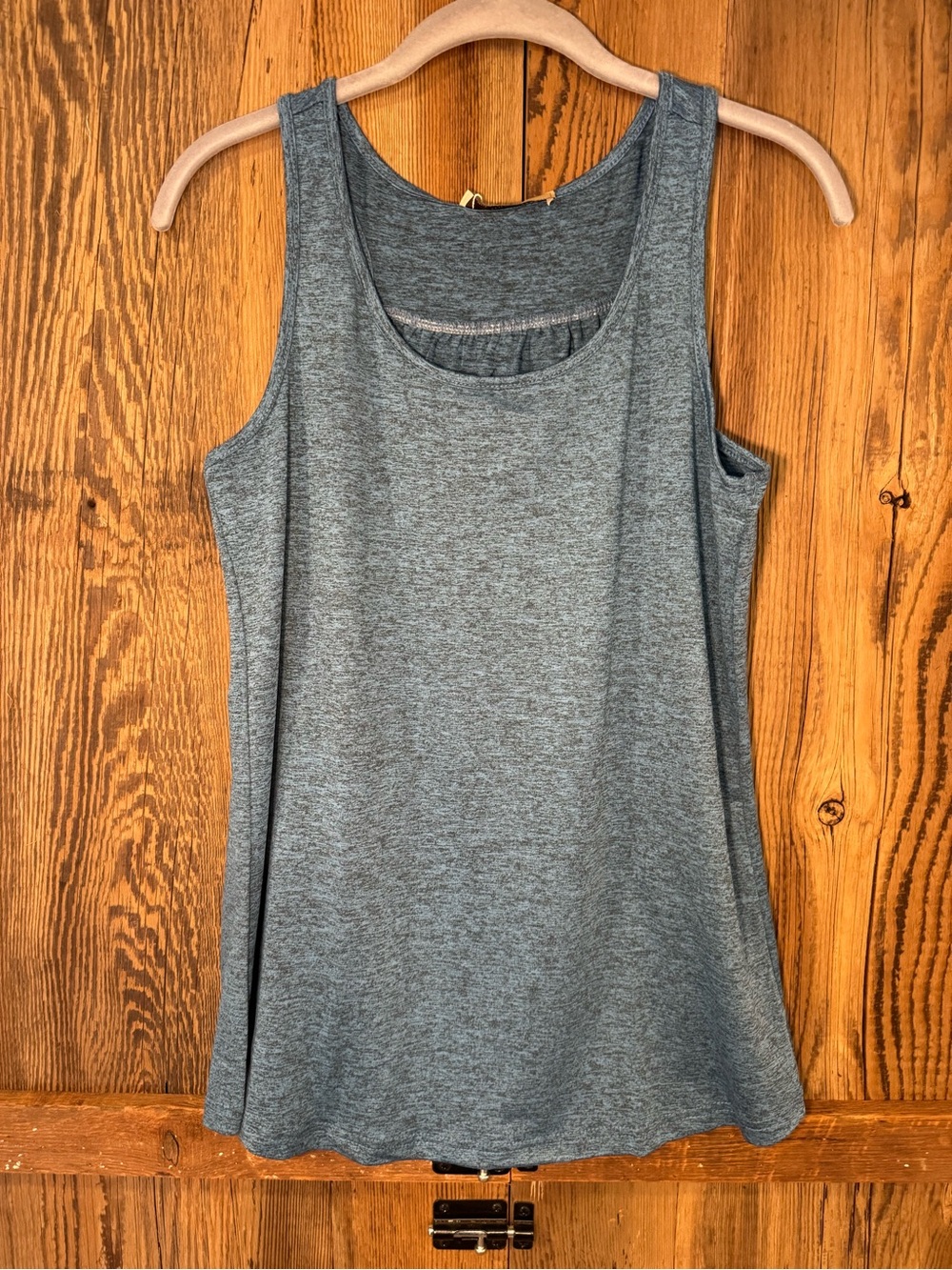 Women's Scoop Neck Tank Top - Heather Blue. NWT